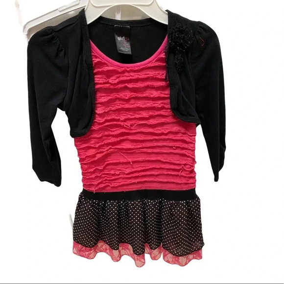 🦄2 for $15 Girl's Top with built-in shawl🦄 - Picture 3 of 5